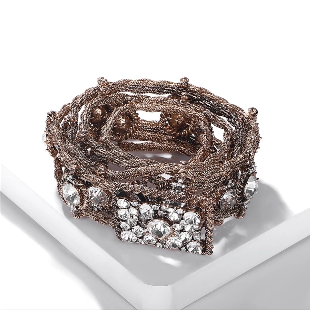 Fancy gold belt with Rhinestones - Picture 5 of 9